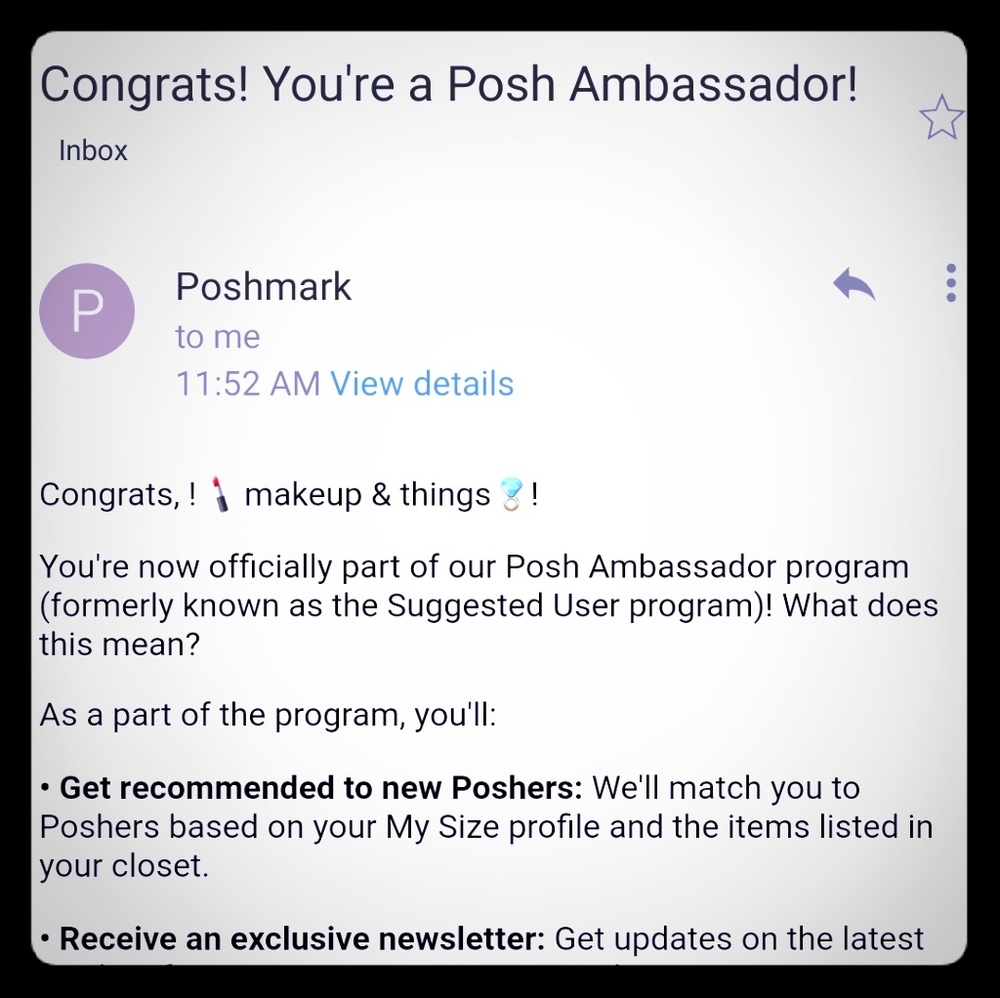💋Posh Ambassador Status 💋